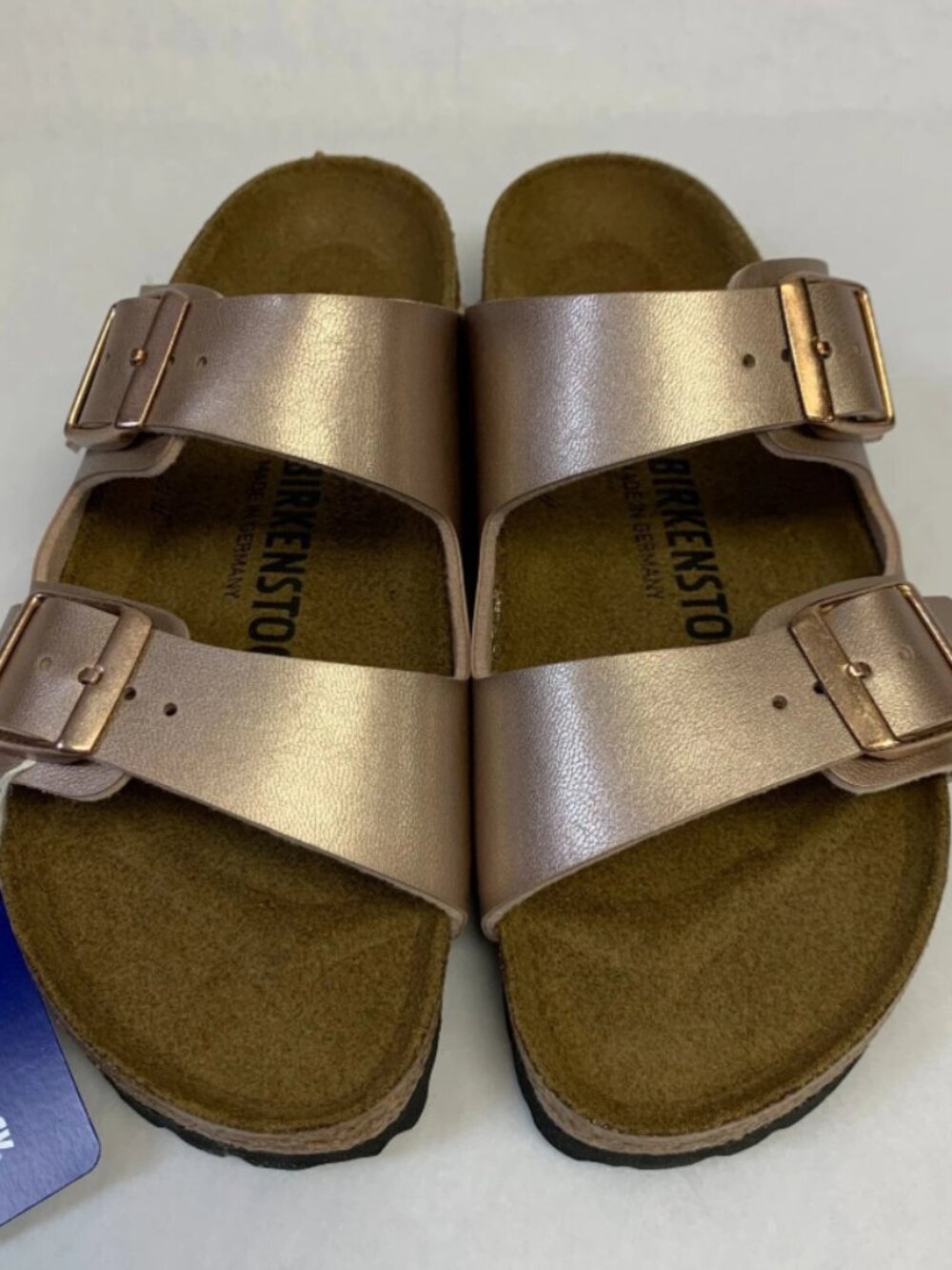 Birkenstock Arizona Copper Birko-Flor Narrow Width Sandals